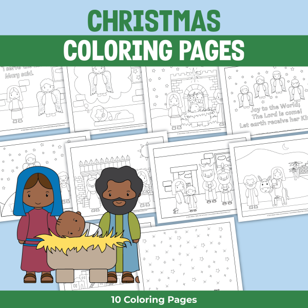 biblical christmas coloring pages