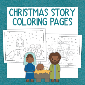 christmas story coloring pages