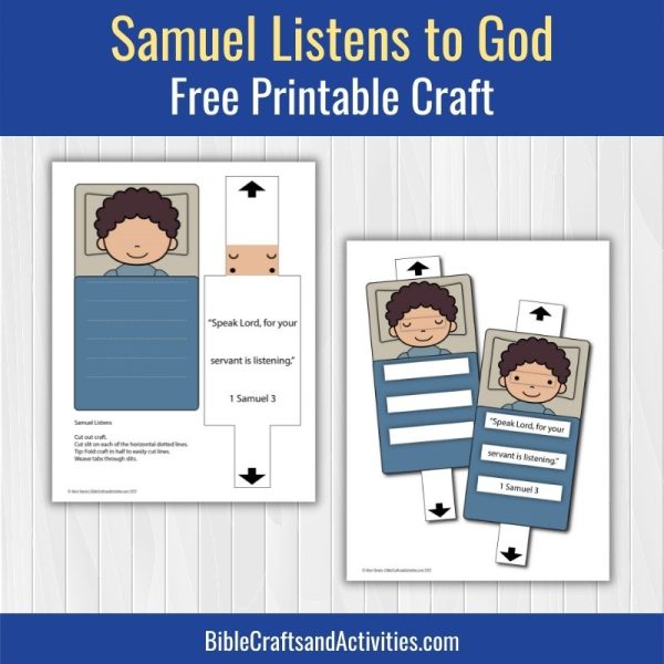 samuel listens to god free printable craft