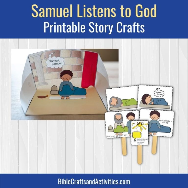 Samuel Listens to God Activity Worksheets Bible Crafts Shop