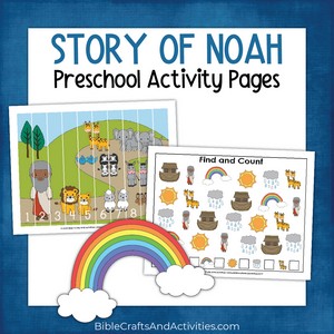 story of noah preschool activity pages