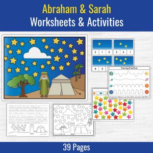 samples of preschool printables for the bible story about abraham and sarah