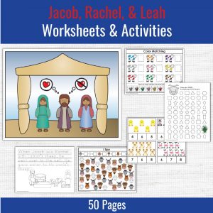 preschool printables for the story of jacob rachel and leah