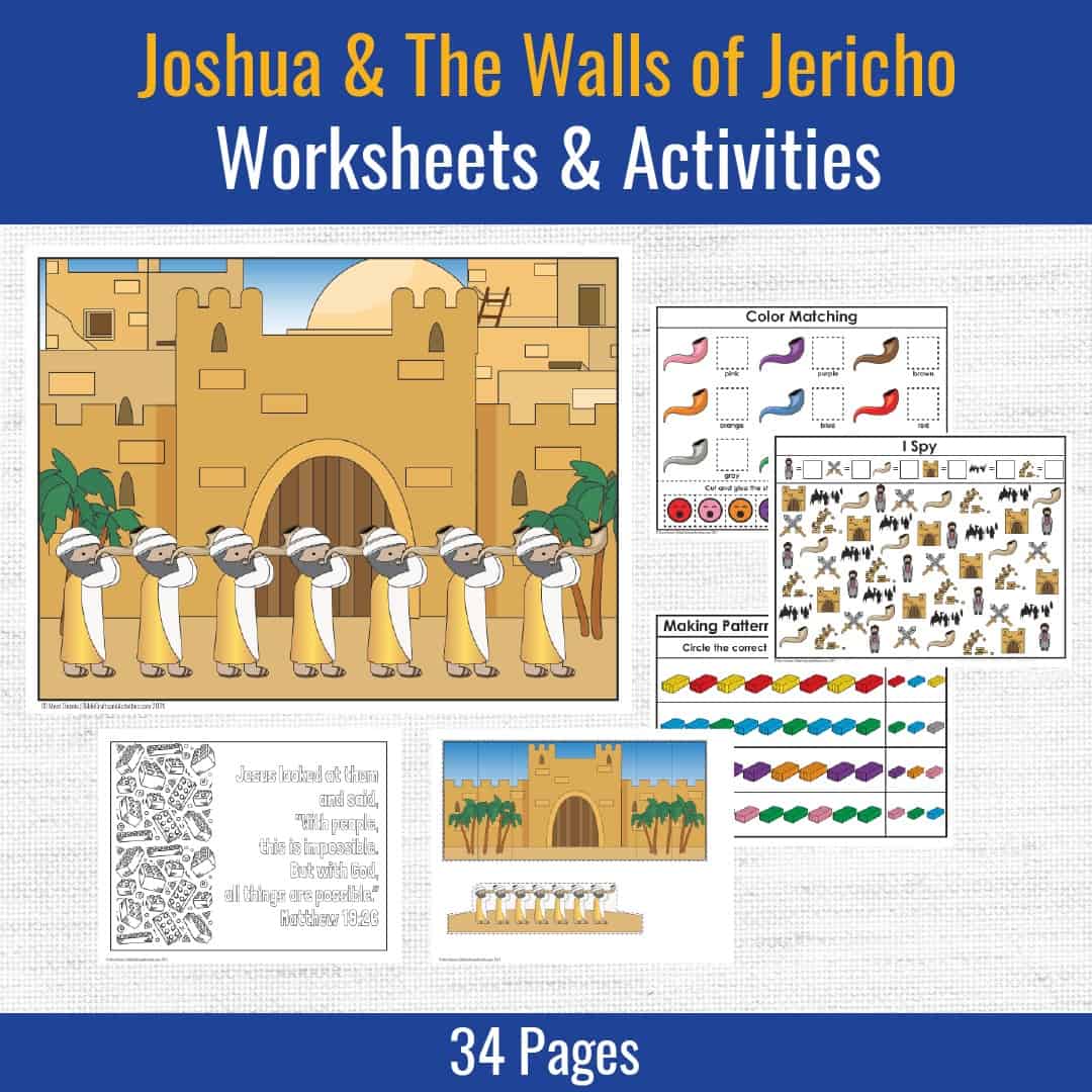 Joshua & the Walls of Jericho Preschool Bible Activities Bible