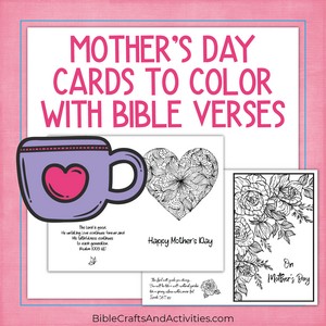 mother's day cards to color with bible verses