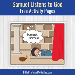 samuel listens to god set of free activity pages