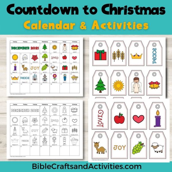 christmas calendar and activities pages