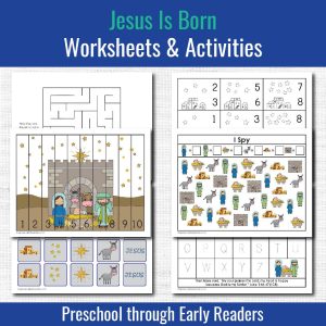 jesus is born preschool bible lesson