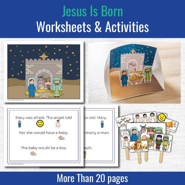 jesus is born preschool printables