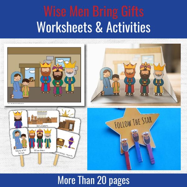 wise men bring gifts preschool lesson pages