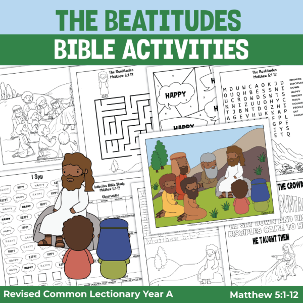 activity pages for the beatitudes Matthew 5:1-12