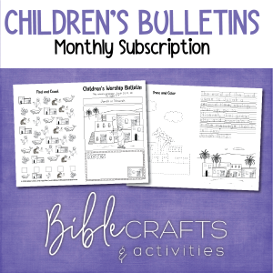 children's worship bulletins monthly subscription