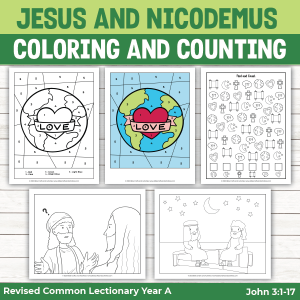 Jesus and Nicodemus Activity Pages - Bible Crafts Shop