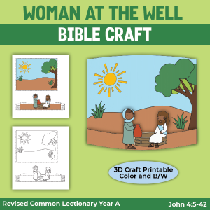 printable paper craft for the woman at the well