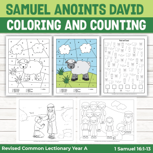 Samuel Anoints David Activity Pages - Bible Crafts Shop