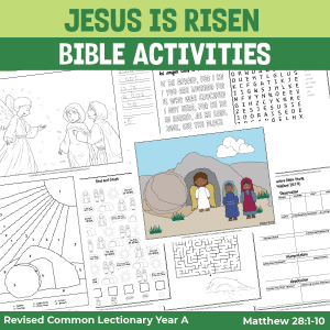 activity pages for Easter Sunday - Jesus is Risen