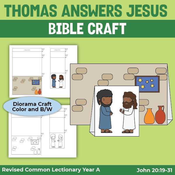 diorama craft for Thomas Answer Jesus