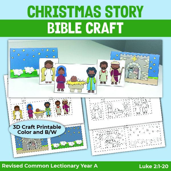 3D diorama crafts for the Christian Christmas story