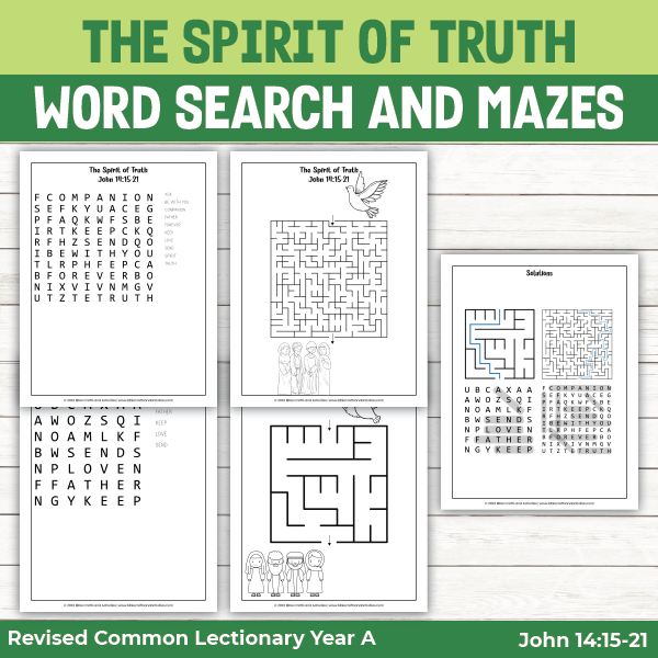 the spirit of truth word search and mazes
