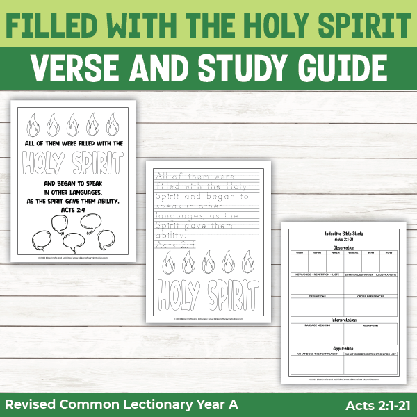 the story of pentecost bible verse coloring pages