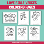 Love Bible Coloring Pages - Bible Crafts Shop