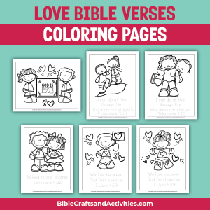 coloring pages for kids with bible verses about love