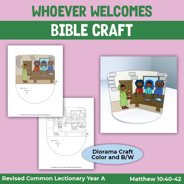 diorama craft for Matthew 10:40-42