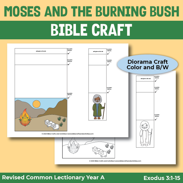 craft for moses and the burning bush