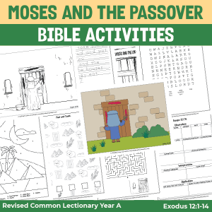 moses and the passover activity pages