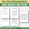 Moses And The Ten Commandments Activity Pages - Bible Crafts Shop