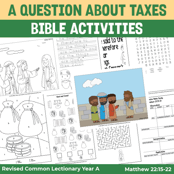 activity pages for a question about taxes
