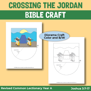 craft for the israelites crossing the jordan
