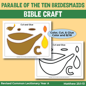 craft for the parable of the ten bridesmaids