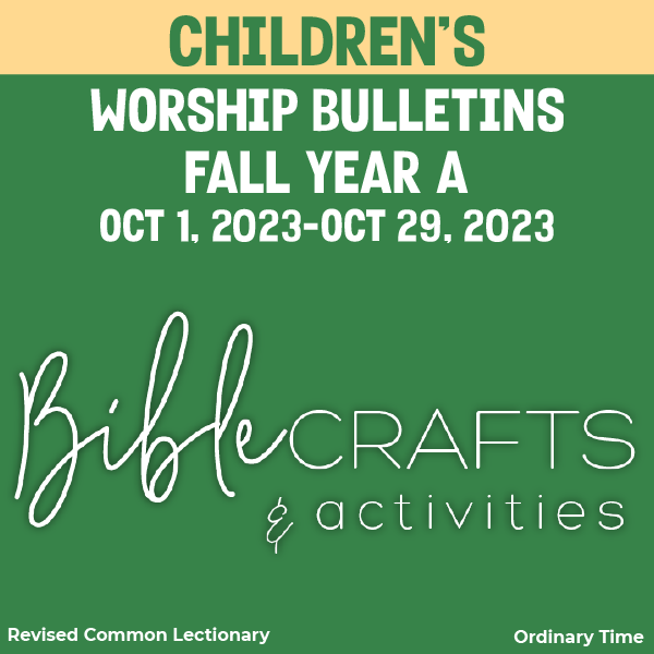children's worship bulletins for fall year a October