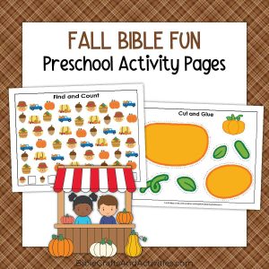 fall bible fun preschool activity pages