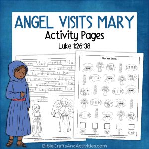 angel visits mary activity pages