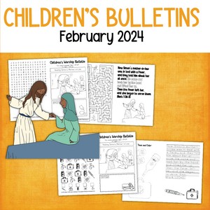 children's worship bulletins