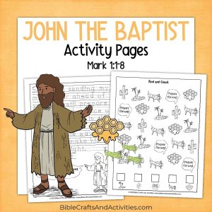 john the baptist prepares the way activity pages