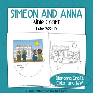 paper craft for the story of simeon and anna