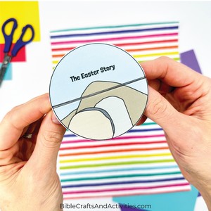 easter story foldable minibook cover