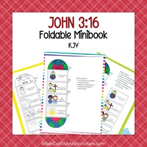 john 3 16 foldable minibook