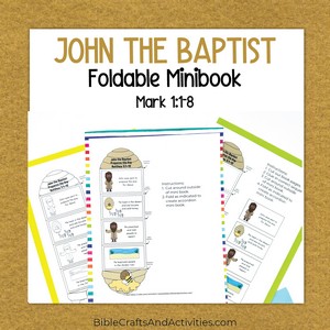 john the baptist foldable minibook