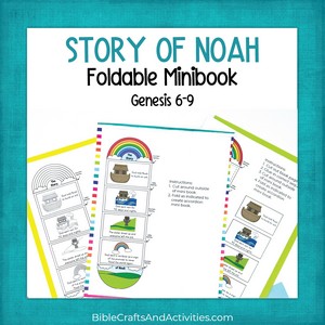 story of noah foldable minibook
