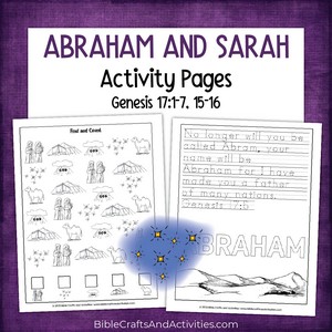 abraham and sarah activity pages