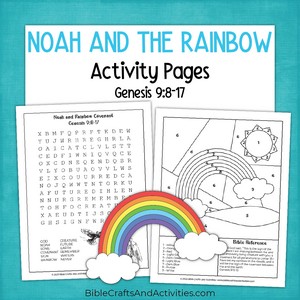 noah and the rainbow activity pages