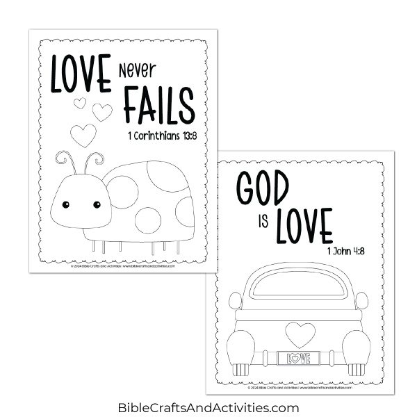 bible verse coloring pages for valentine's day