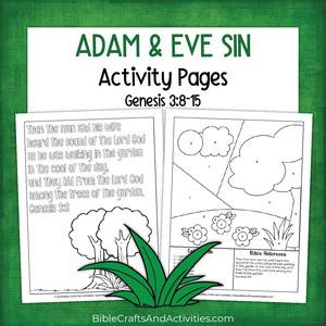 adam and eve sin activity pages