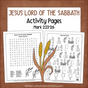 jesus lord of the sabbath activity pages
