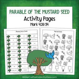 parable of the mustard seed activity pages