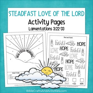 steadfast love of the lord activity pages